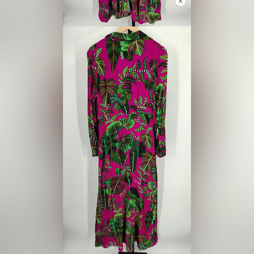 NWOT Farm Rio Leaves Print Maxi - Picture 4 of 6